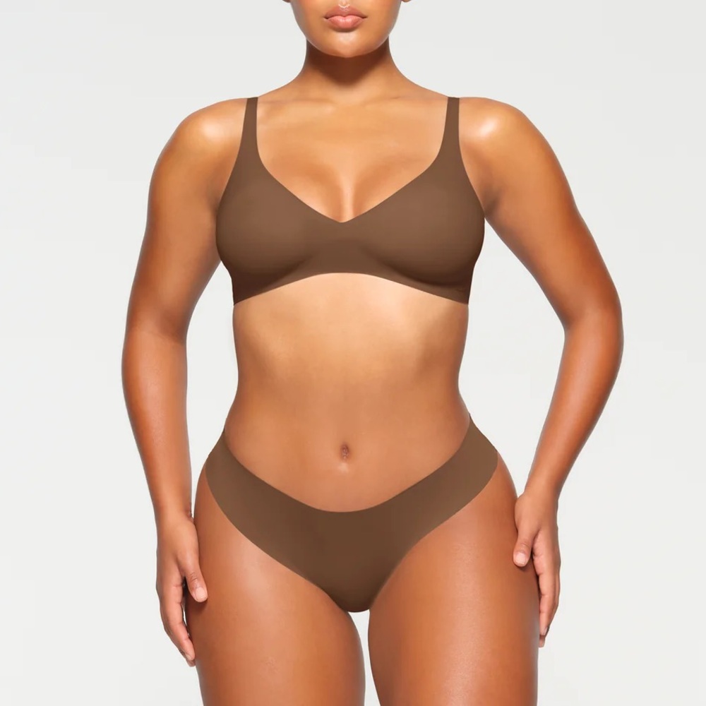 SKIMS Brown Bra